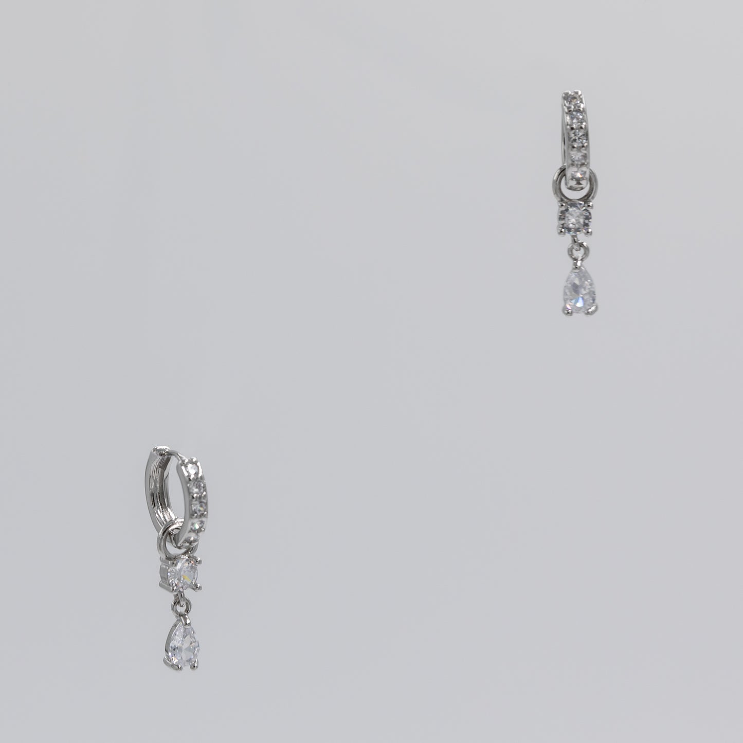 Teardrop Charm Huggie