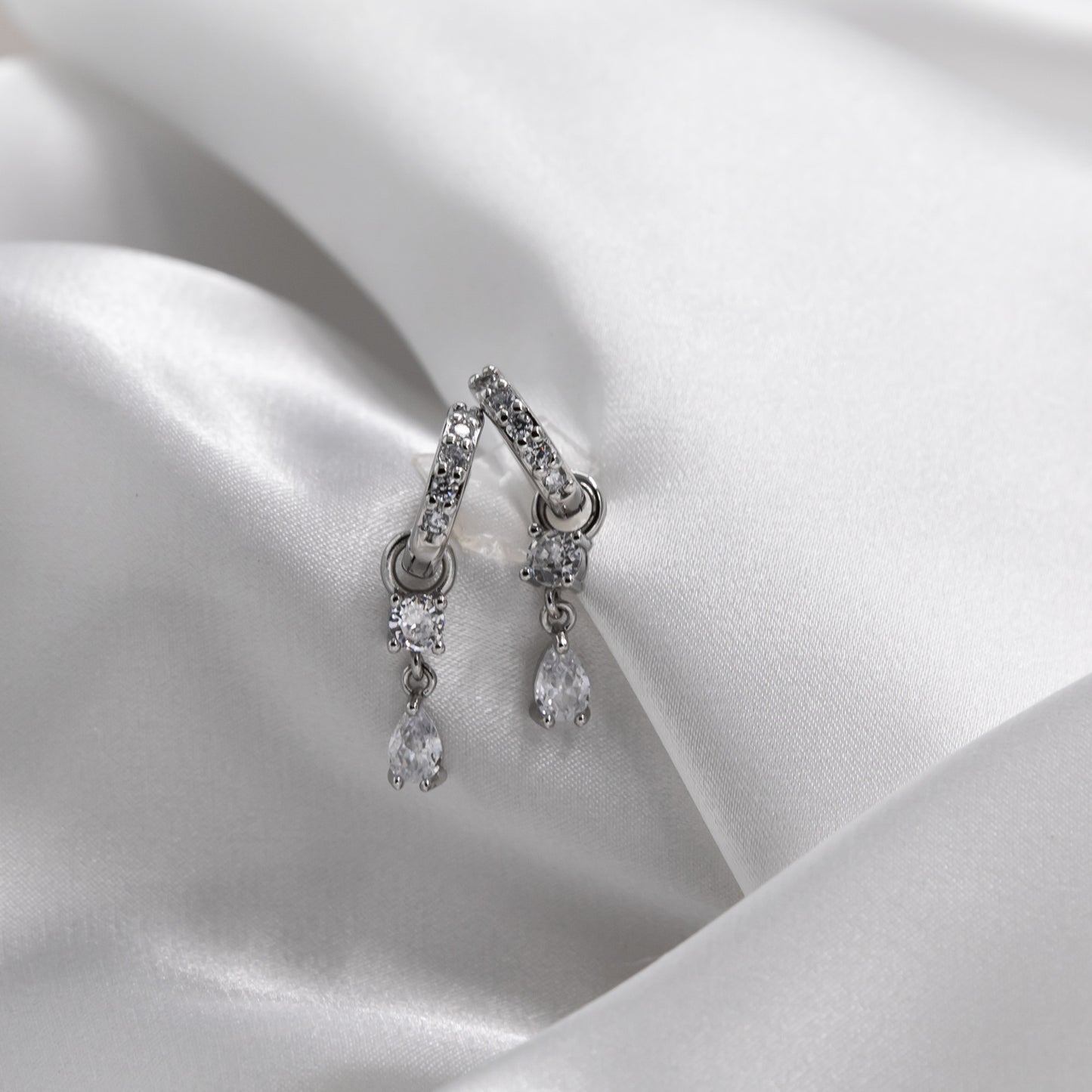Teardrop Charm Huggie