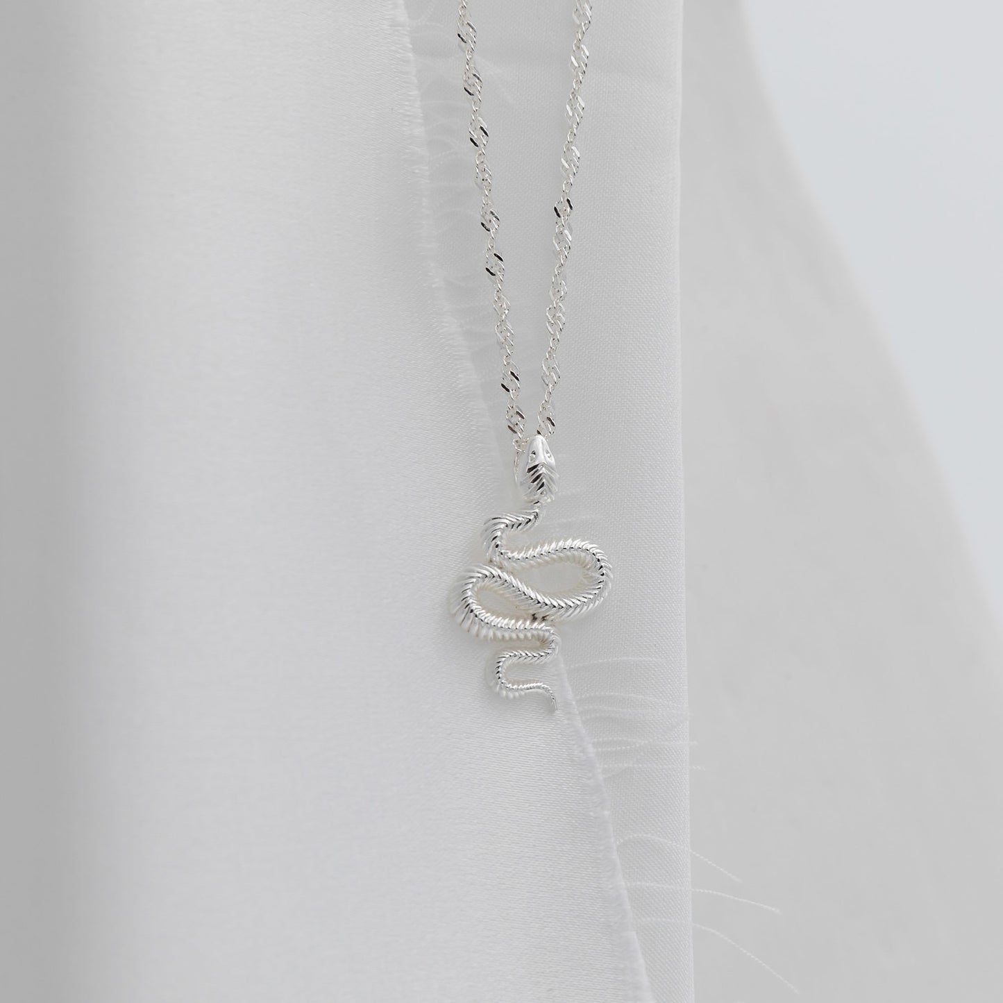 Silver Serpent Necklace