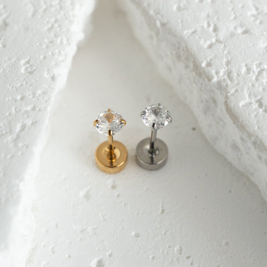Luxe Flat Back Diamante Studs