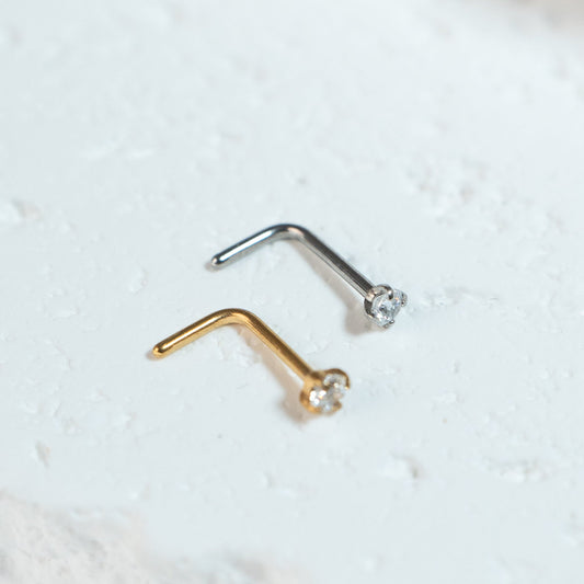 Nose Stud - L shape