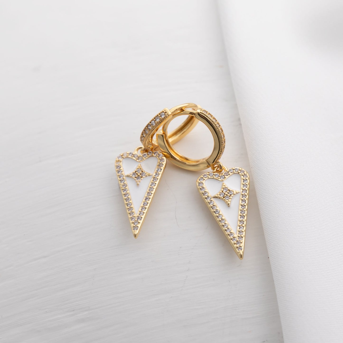 White In Shining Armour Earring