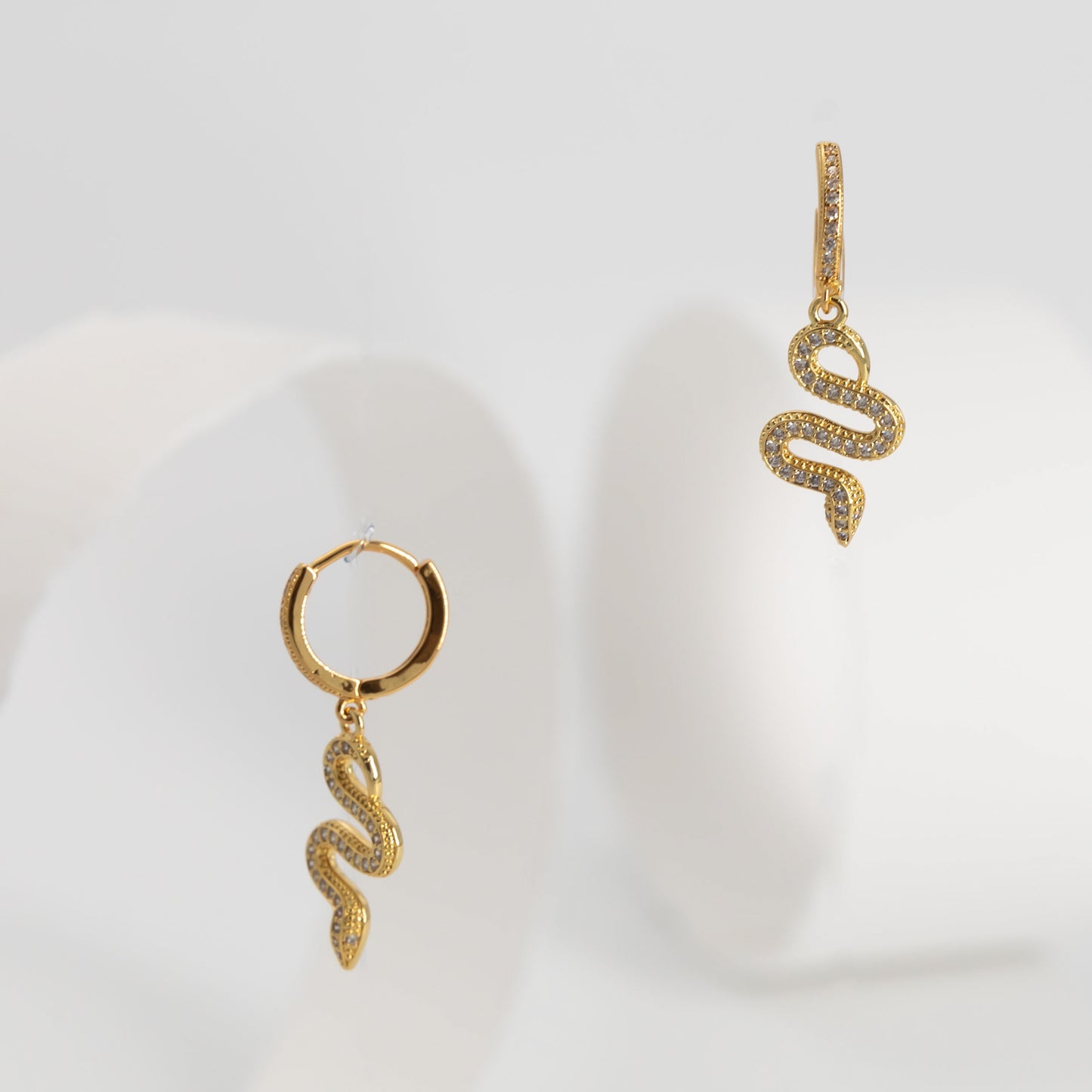 Sparkling Serpent Earring