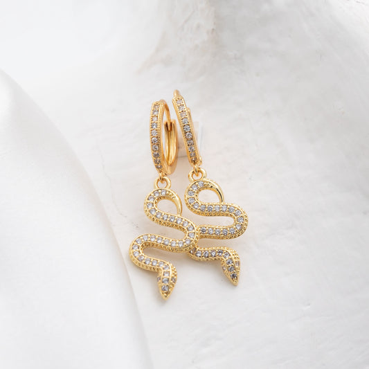 Sparkling Serpent Earring