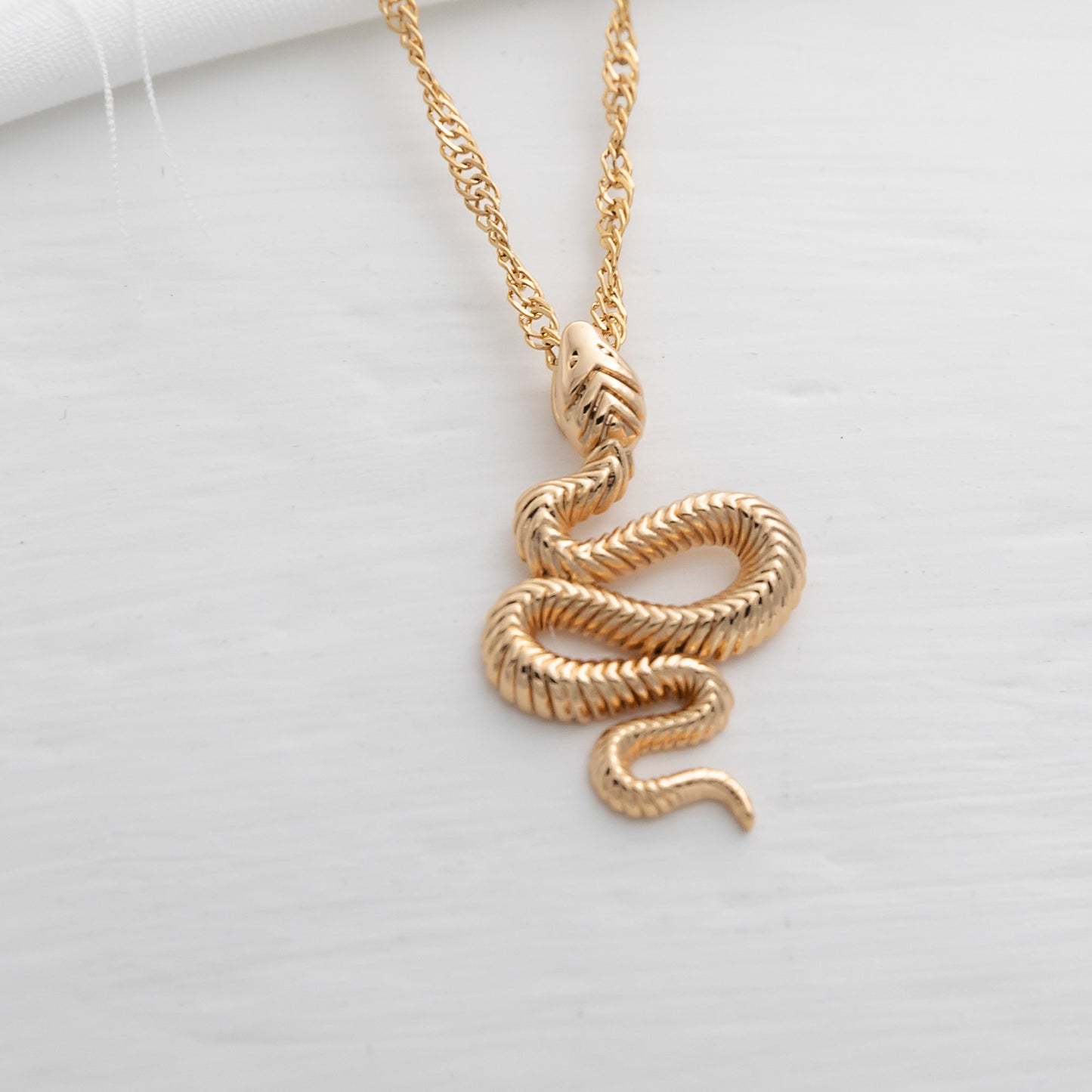 Golden Serpent Necklace