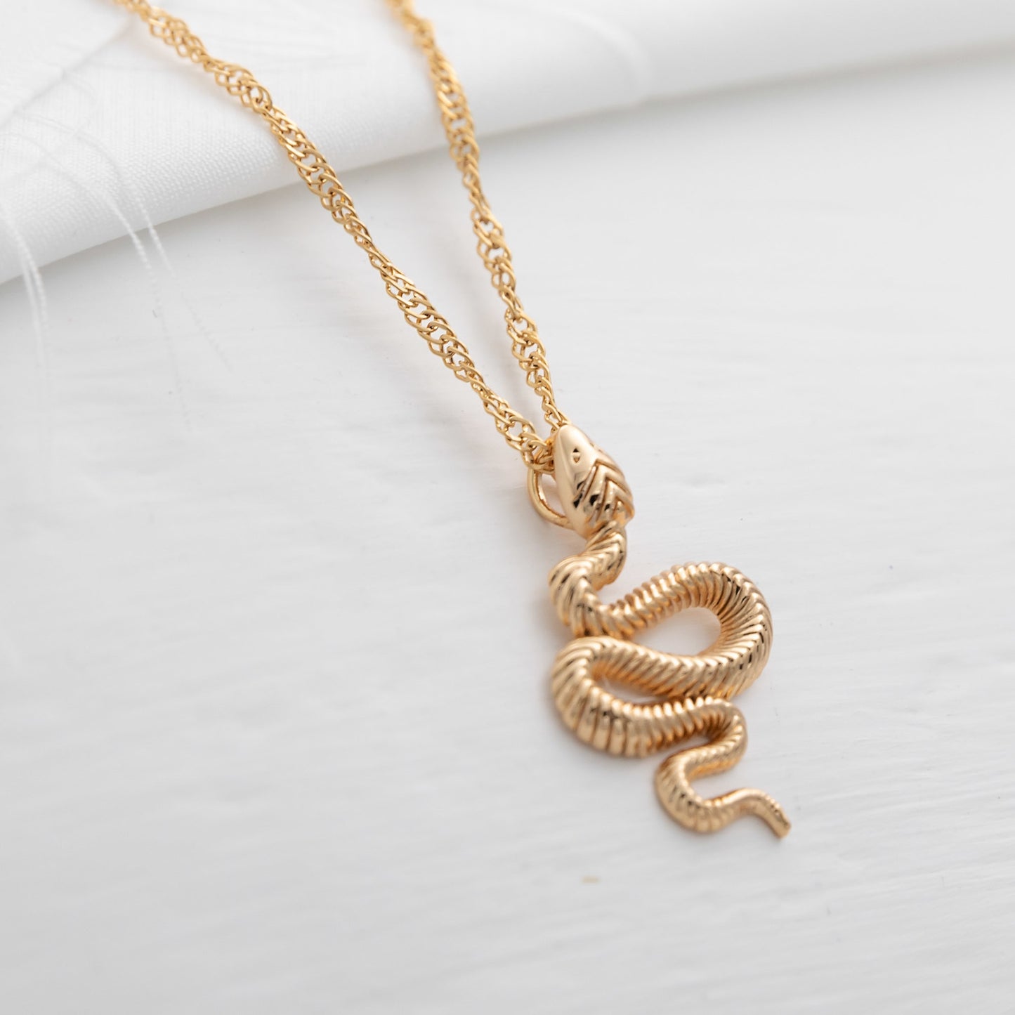 Golden Serpent Necklace