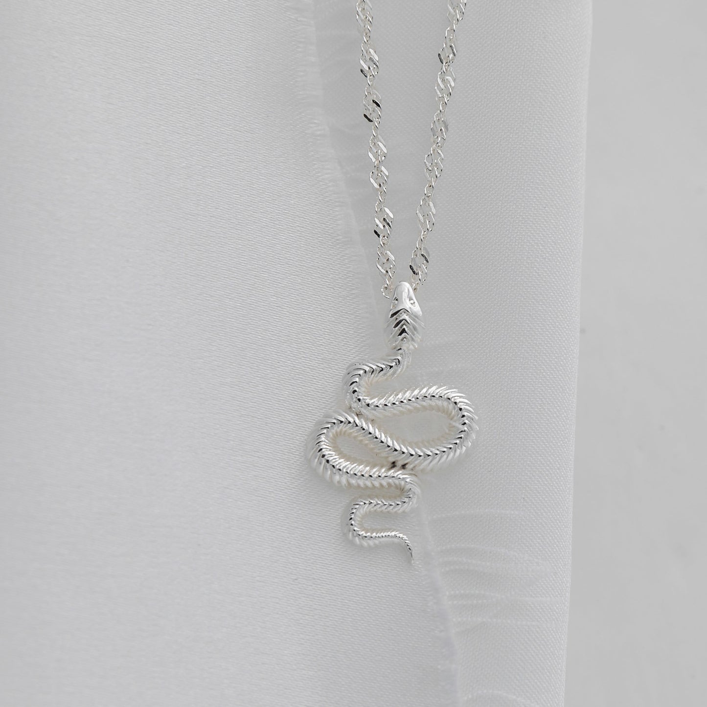 Silver Serpent Necklace